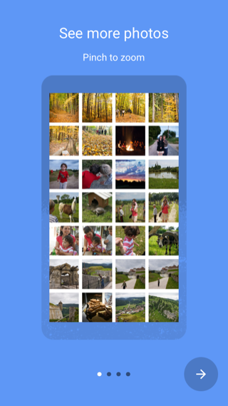 Google Photos iPhone onboarding screenshot